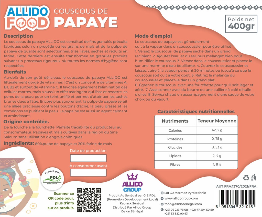 Couscous de Papaye